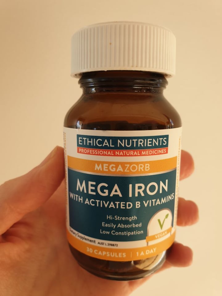 review photo of Ethical Nutrients Mega Iron With Activated B Vitamins shared by @leevdberg on 18 Apr 2020 - review