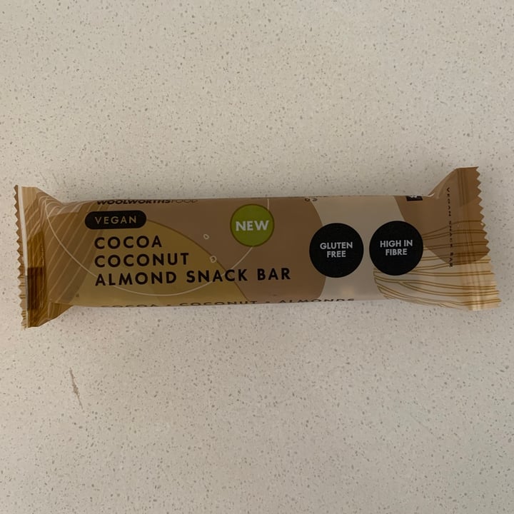 photo of Woolworths Food Cocoa Coconut Almond Snack Bar shared by @emcraik on  09 Aug 2020 - review