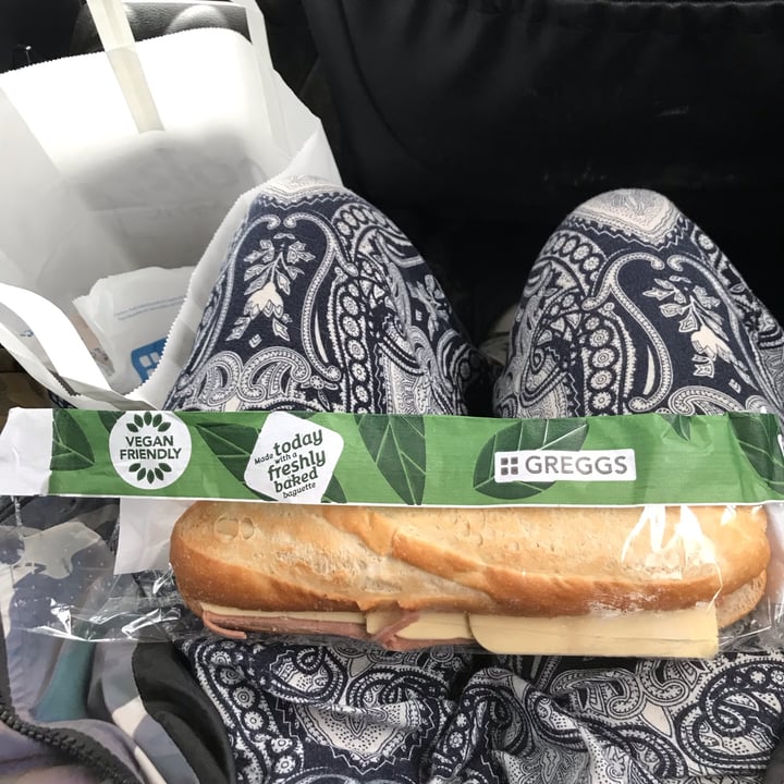 photo of Greggs Vegan Ham and Cheeze Baguette shared by @annmarievans on  27 Oct 2021 - review