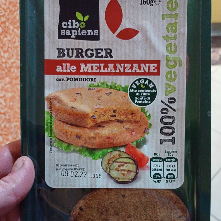 photo of Cibo Sapiens burger alle melanzane shared by @marinasacco on  16 Jan 2022 - review