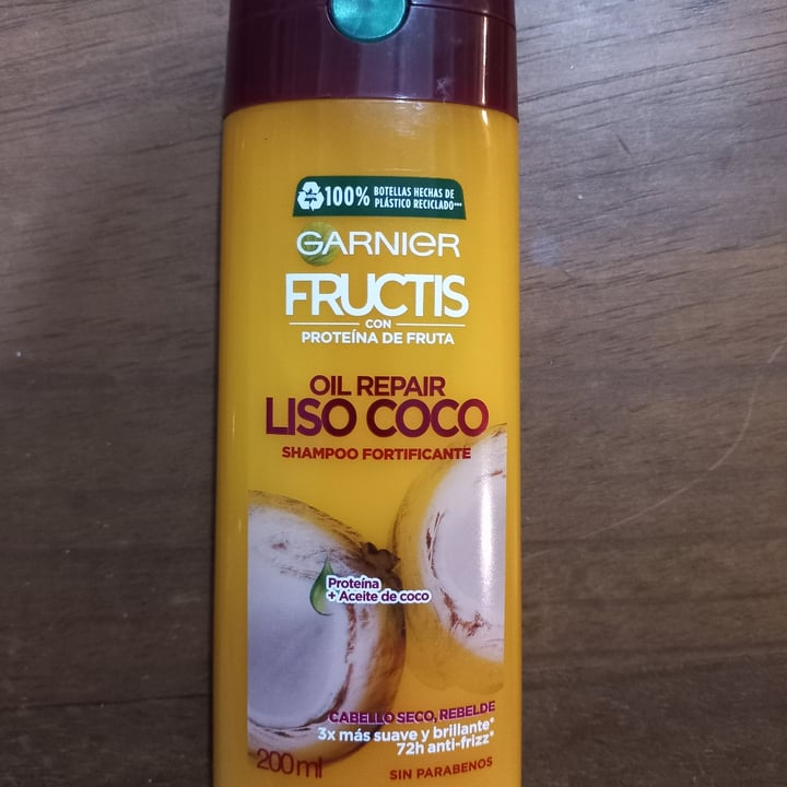 Garnier Garnier Fructis Oil Repair Liso Coco Shampoo Fortificante Review |  abillion