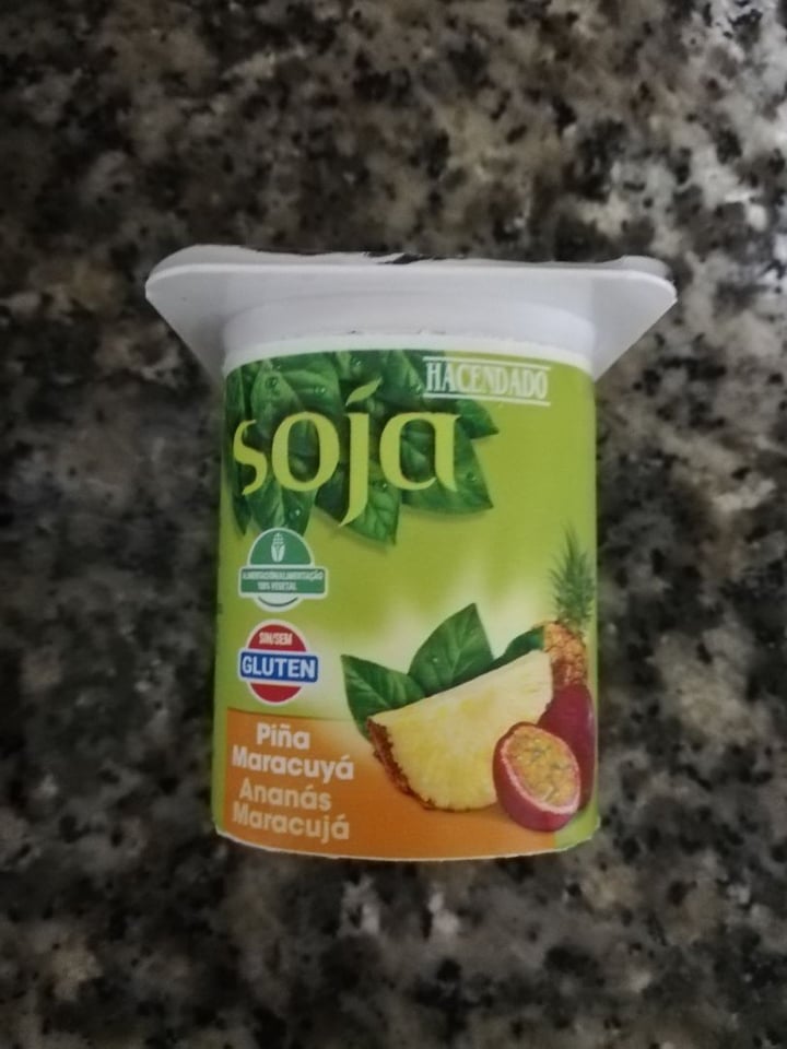 photo of Hacendado Yogurt de Soja Piña Maracuyá shared by @nrabaneda on  23 Jul 2019 - review