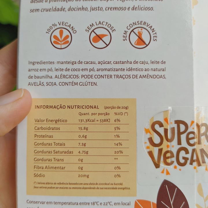 review photo of Super Vegan Barra Vanilla 95g shared by @mariveggy on 01 Jun 2022 - review