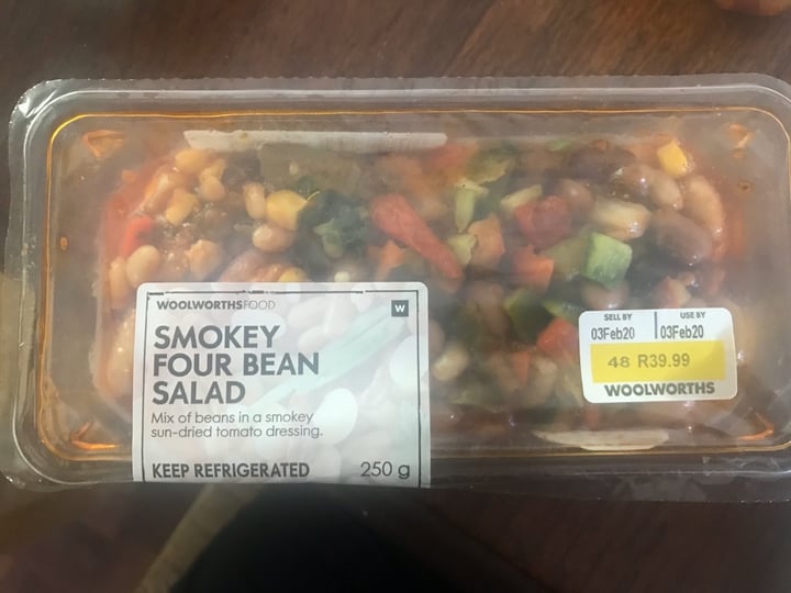 photo of Woolworths Food Smokey four bean salad shared by @shanwels on  09 Feb 2020 - review