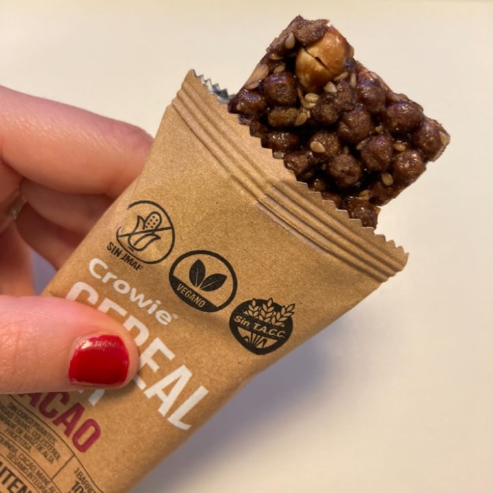 photo of Crowie cereal bar cacao shared by @taismf on  27 Sep 2022 - review