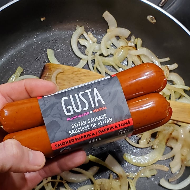 photo of Gusta Seitan Sausage Smoked Paprika shared by @courage-and-a-brick on  15 Dec 2021 - review
