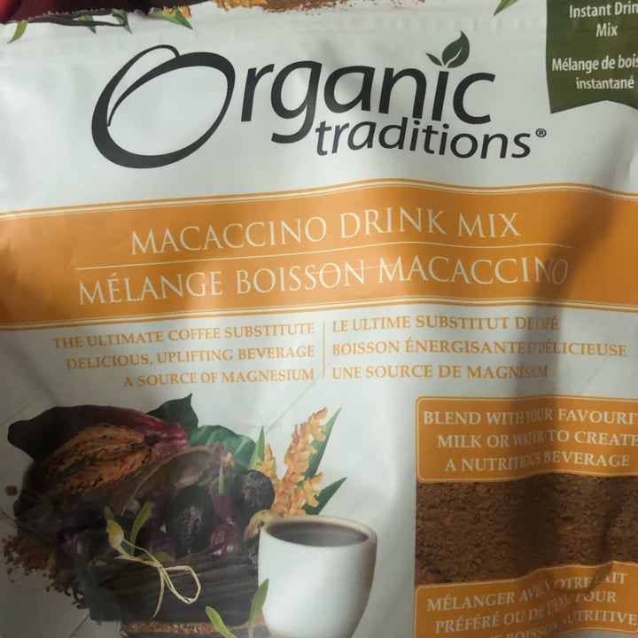 photo of Organic Traditions Macaccino Drink Mix shared by @teresamoretti on  29 Jul 2022 - review