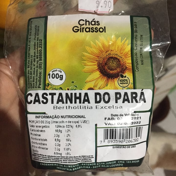 photo of Chás girassol Castanha do Pará shared by @maghally on  26 Sep 2021 - review