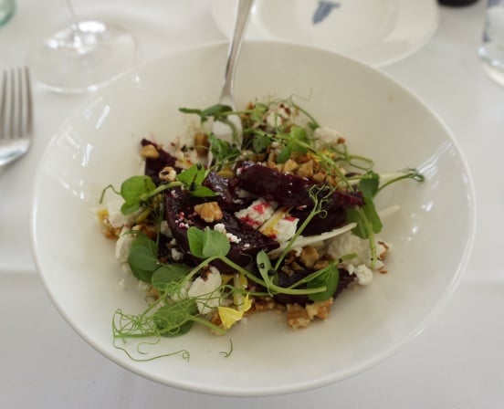 review photo of Restaurant at Hotel Tresanton Salad of the Day shared by @ashleytknight5 on 02 Apr 2018 - review