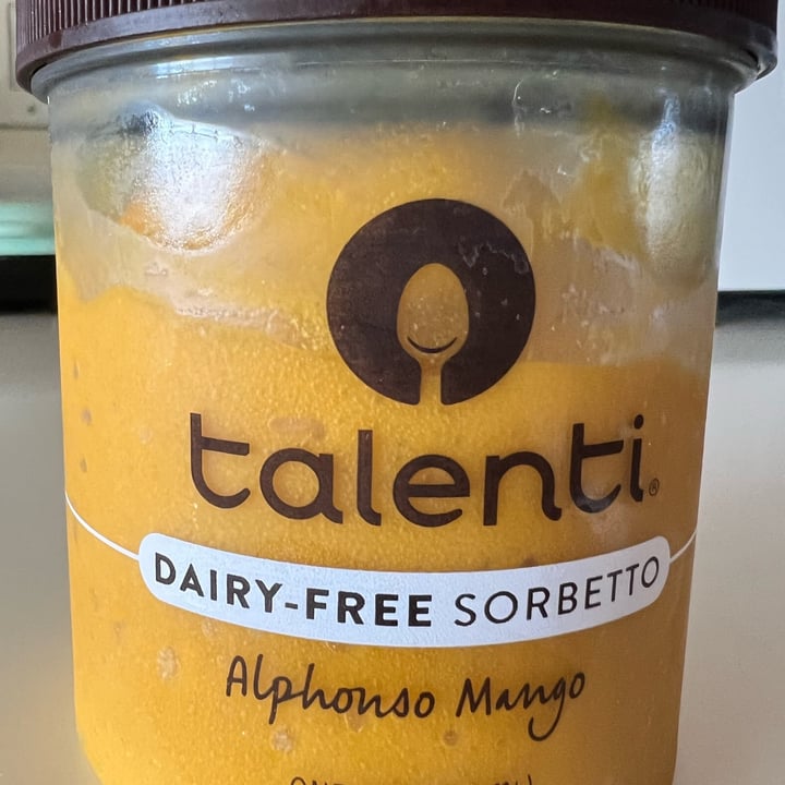 photo of Talenti Gelato Dairy Free Sorbetto Alphanso Mango shared by @sarge311 on  08 Jun 2022 - review