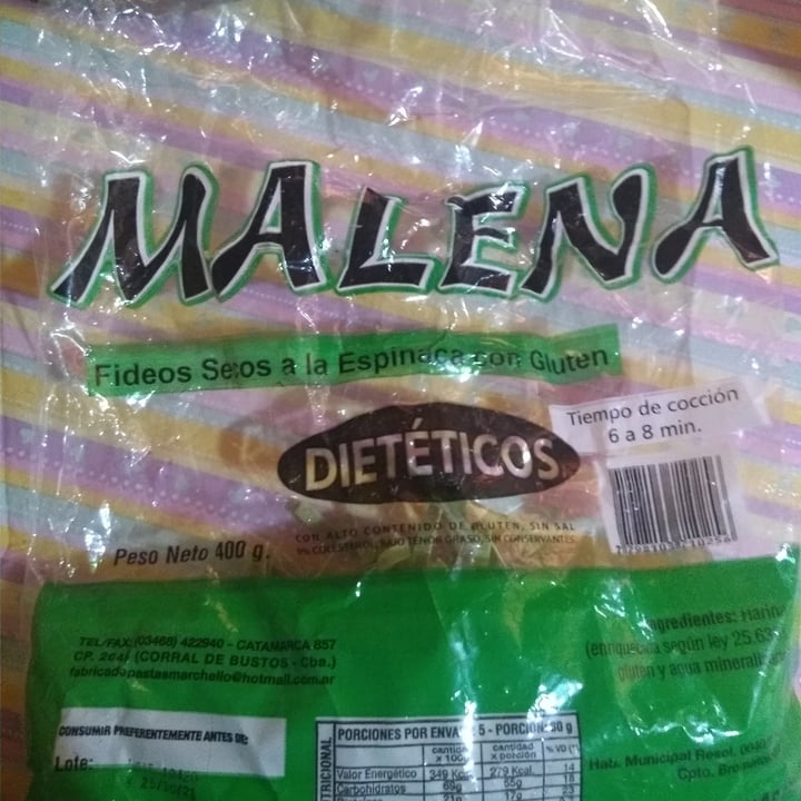 photo of malena fideos secos a la espinaca shared by @malenacan on  19 Jul 2020 - review