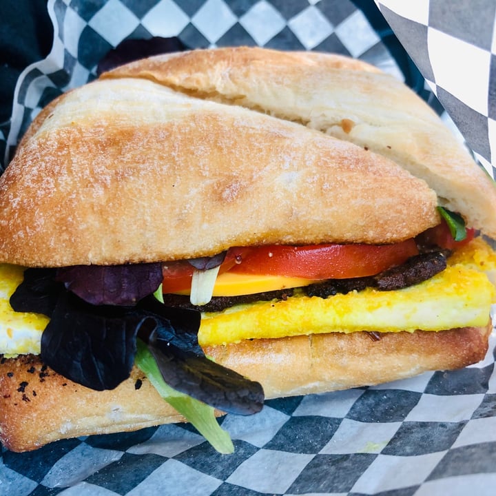 photo of Cafe la Vie Breakfast Sandwich shared by @veganvanwoman on  28 Mar 2021 - review