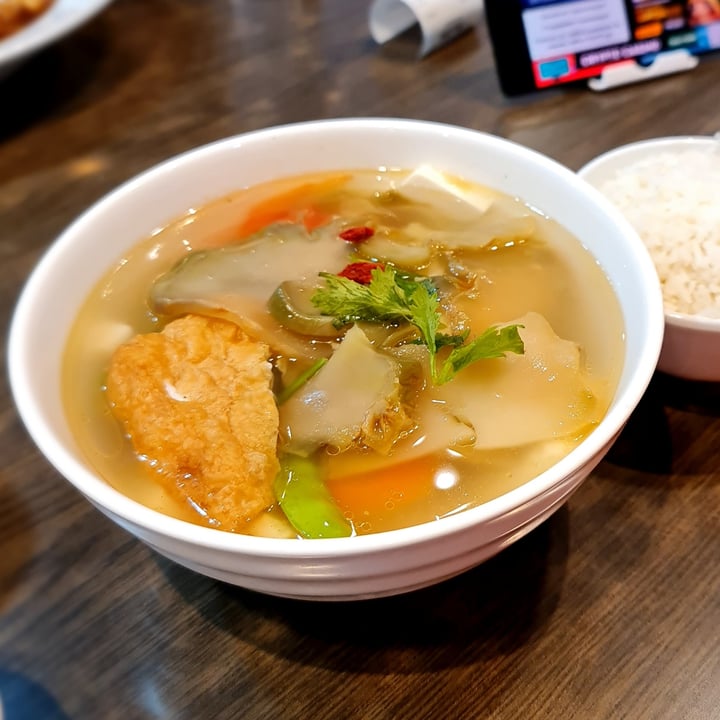 photo of North South East West Fusion Vegetarian Cuisine Si-chuan Vege Toufu Soup shared by @parismelody on  19 Apr 2022 - review