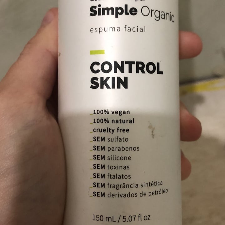 review photo of Simple Organic Espuma De Limpeza Facial Control Skin shared by @amandaprapqp on 04 Jun 2022 - review