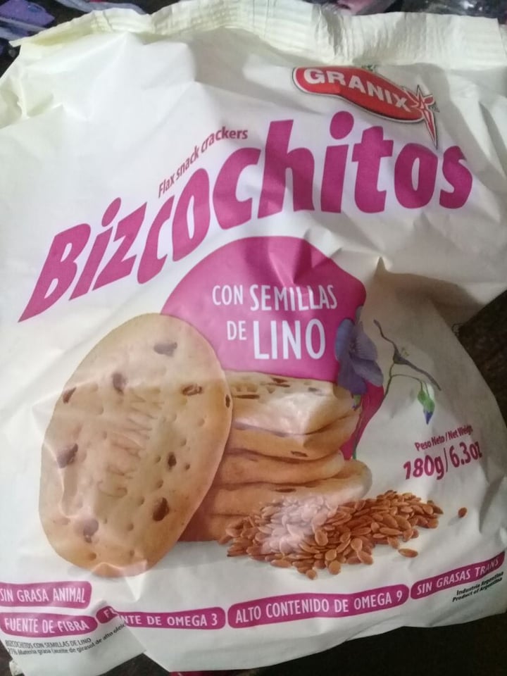 photo of Granix Bizcochitos con Semillas de Lino shared by @camiveggie on  18 Feb 2020 - review