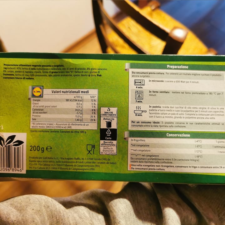 review photo of Vemondo Polpette Al Grano Saraceno shared by @lasavo on 22 Jan 2022 - review