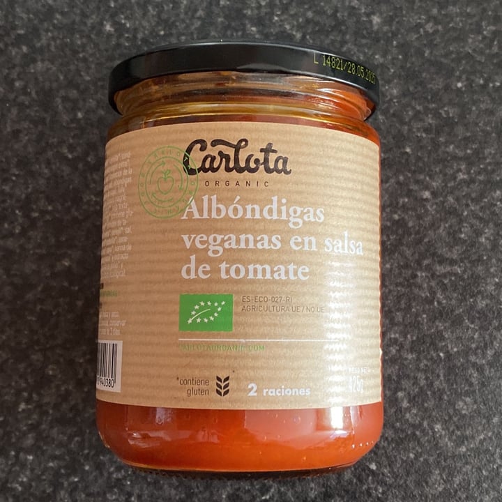 photo of Carlota Organic Albondigas en Salsa de Tomate shared by @veganagram on  17 Dec 2021 - review