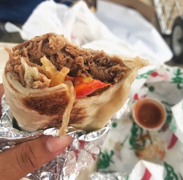 Foto do prato “Carnitas Burrito”