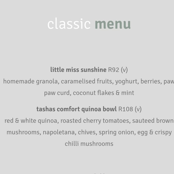 review photo of tashas Tashas Comfort Quinoa Bowl shared by @anxietea on 15 May 2022 - review