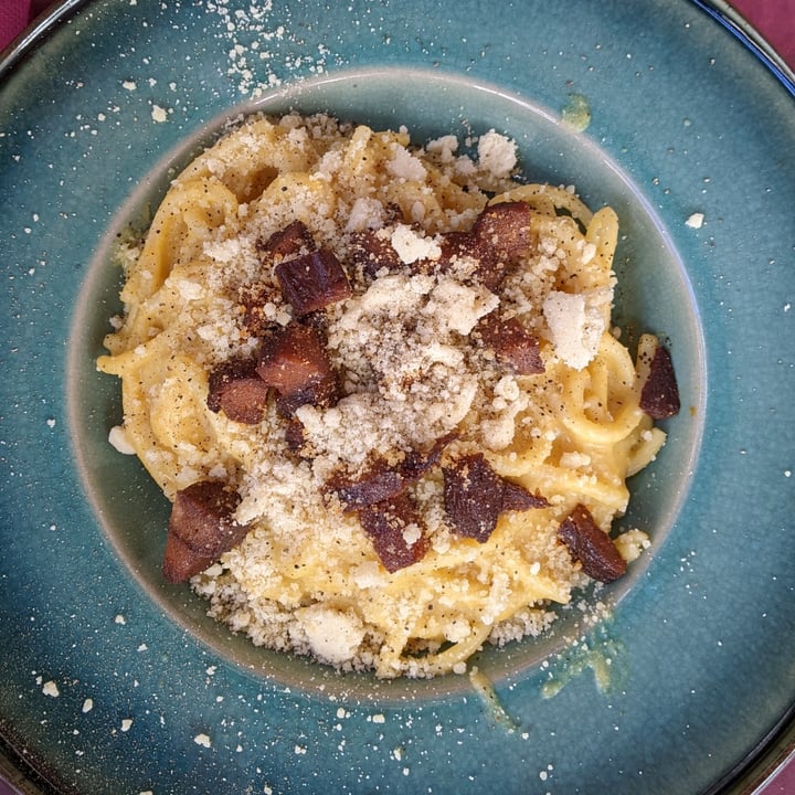 photo of Rifugio Romano Carbonara vegana shared by @laubi on  29 Apr 2022 - review