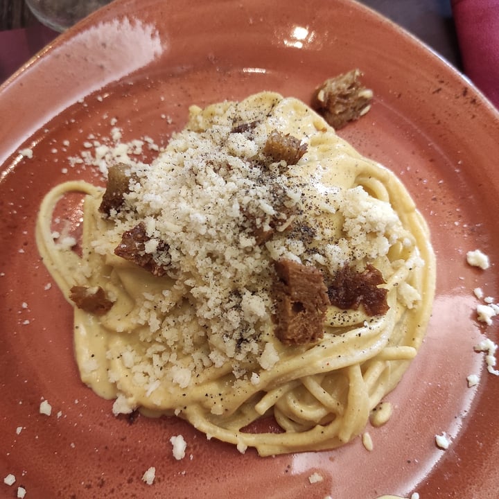 photo of Rifugio Romano Carbonara vegana shared by @laziafranci on  07 Jun 2022 - review