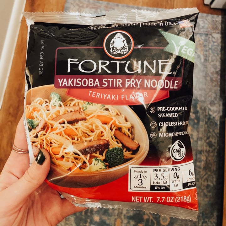 photo of Fortune® Noodles Yakisoba Stir Fry Noodle Teriyaki Flavor shared by @melissamccaddon on  22 Dec 2020 - review