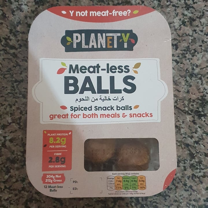 photo of planety meat-less balls. shared by @aaronjooste on  18 Oct 2022 - review
