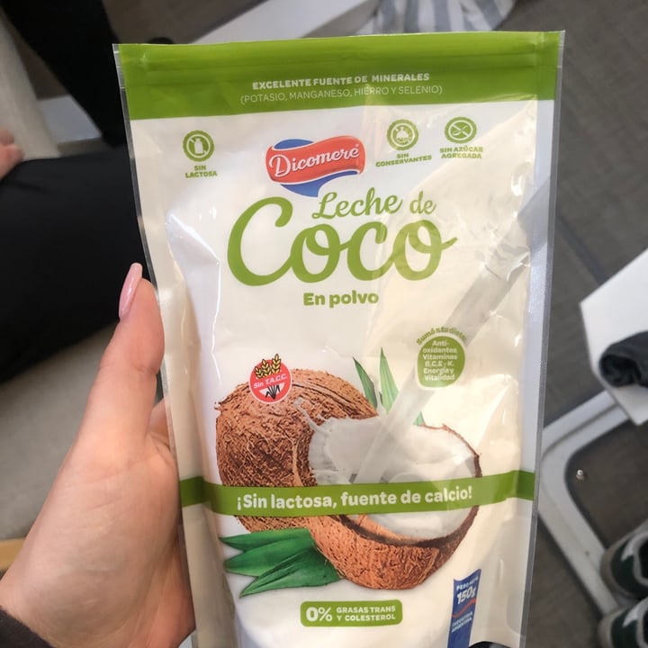 photo of Dicomere leche de coco en polvo shared by @lulymiranda on  03 Oct 2022 - review