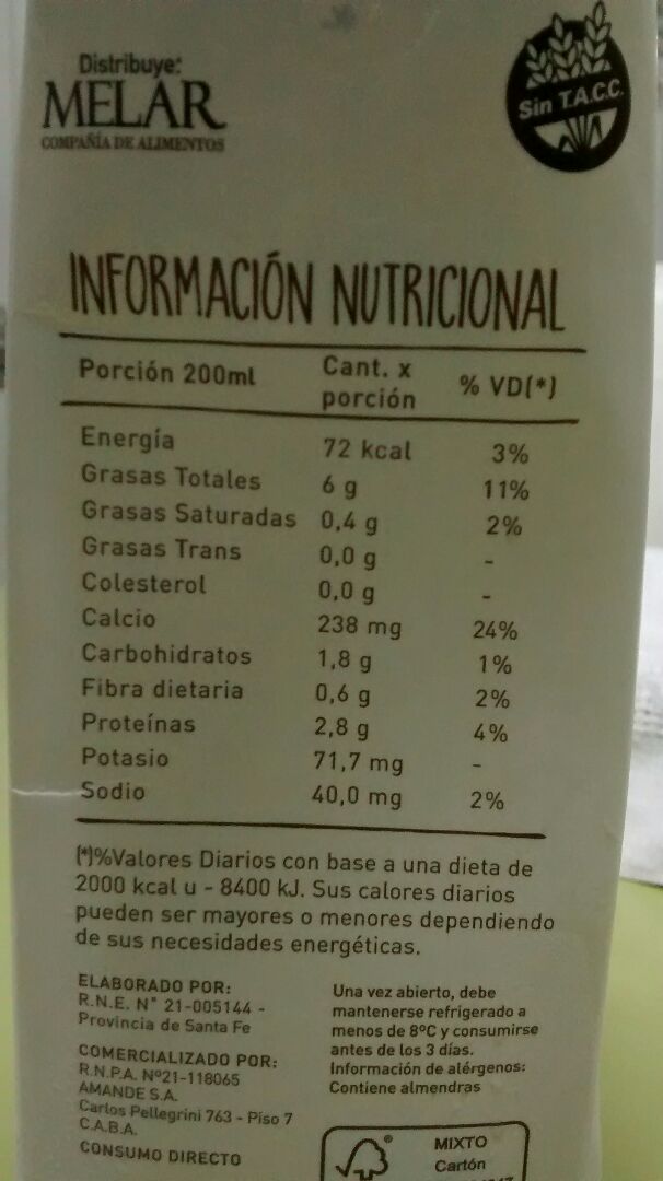 review photo of Amande Leche de Almendras shared by @bichpich on 31 Mar 2020 - review