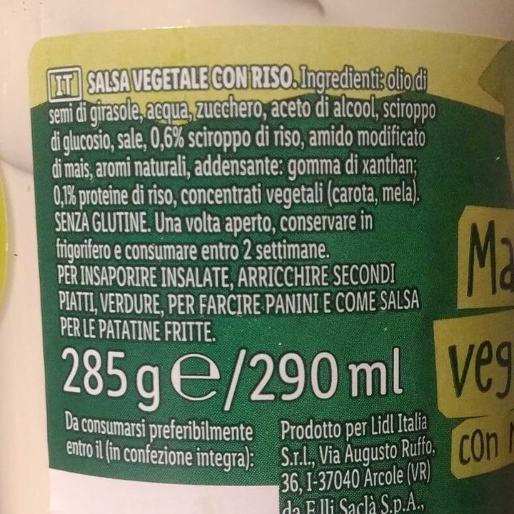 review photo of Vemondo Maionese vegana con riso shared by @nenenz on 11 May 2022 - review