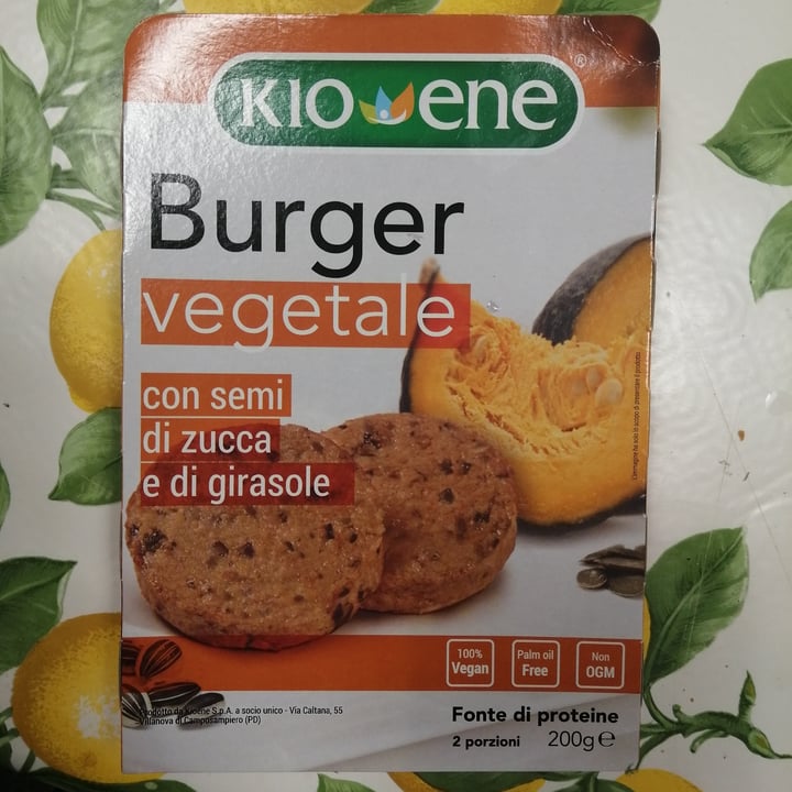 photo of Kioene Burger vegetale con semi di zucca e girasole shared by @giuliia on  26 Feb 2021 - review