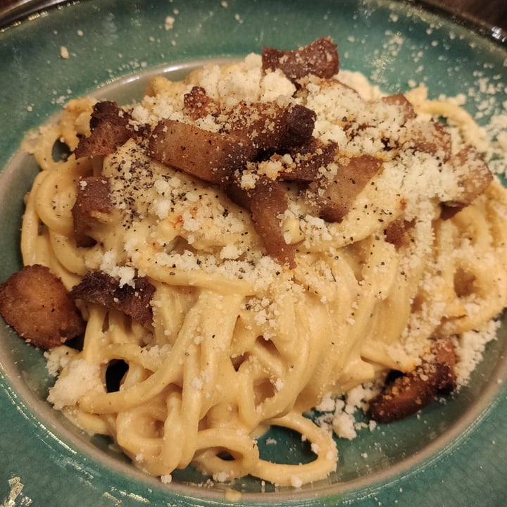 review photo of Rifugio Romano Vegan Carbonara shared by @saribricka on 22 Apr 2022 - review