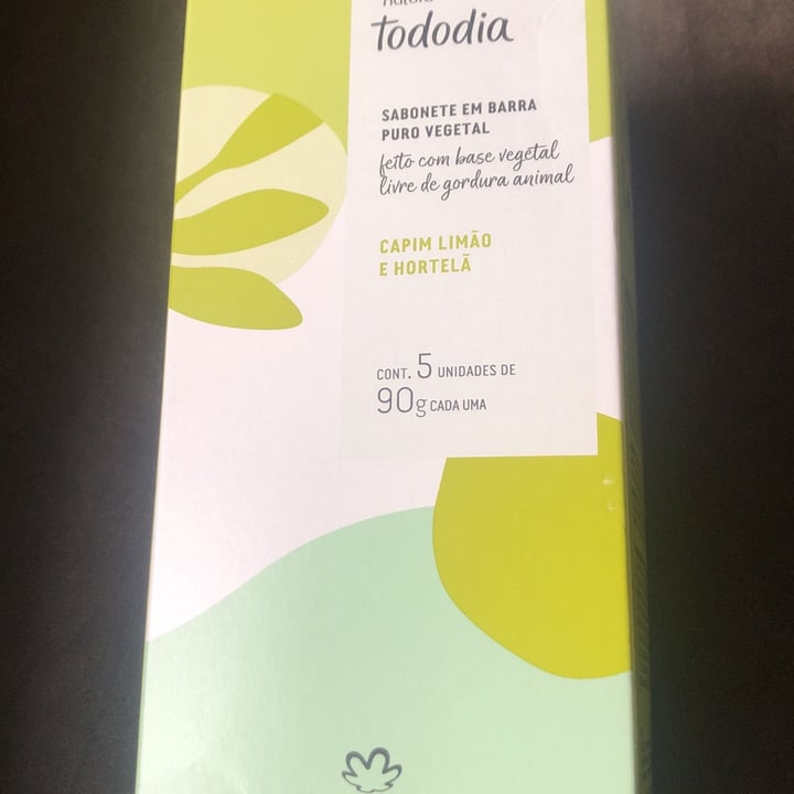 photo of Natura tododia sabonete em barra vegetal capim limão e hortelã shared by @demartins on  10 Sep 2022 - review