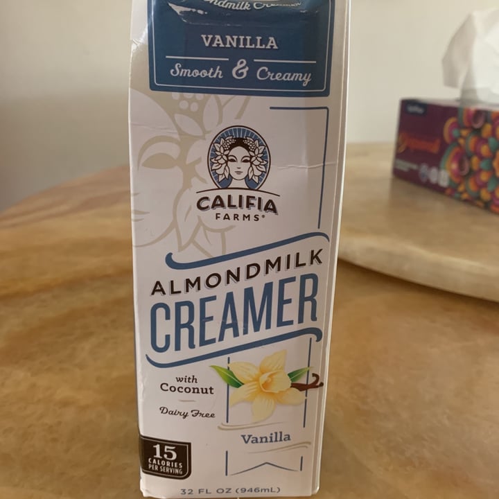 photo of Califia Farms Almondmilk Creamer Vanilla shared by @yashermin on  31 Oct 2020 - review