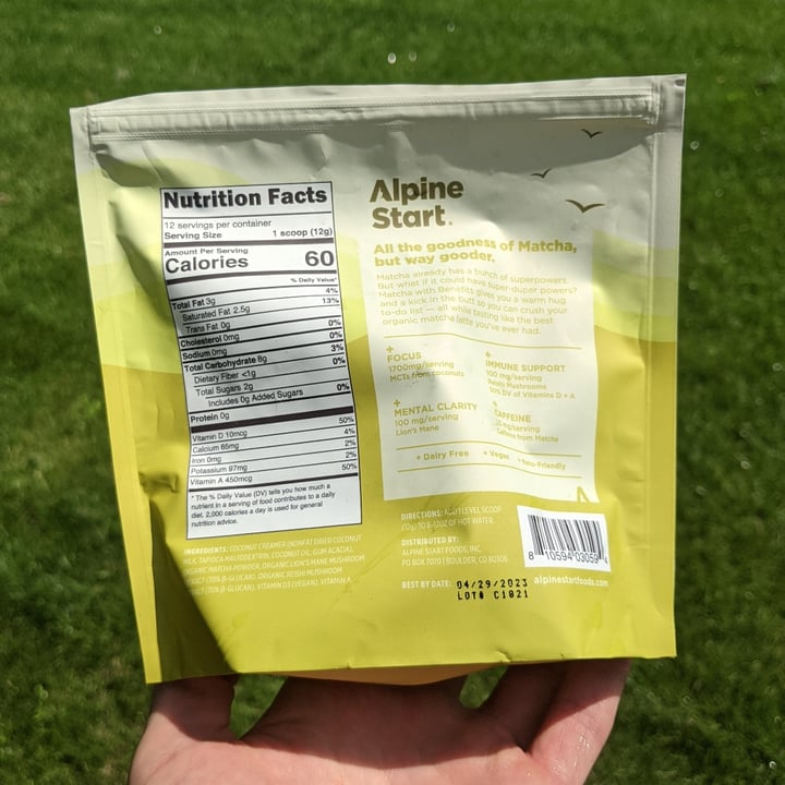 photo of Alpine Start Matcha with Benefits: Immunity+Focus shared by @mikewestcott on  16 Jun 2021 - review