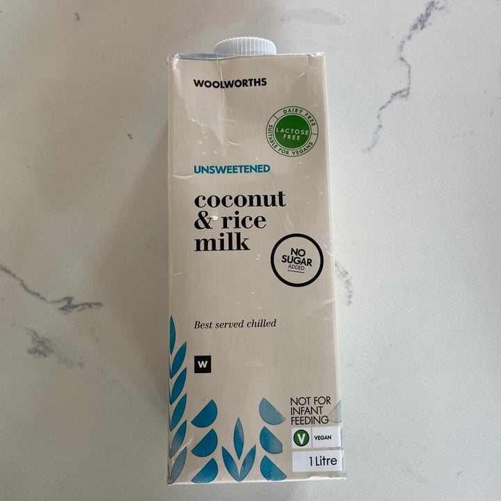 Woolworths Food Coconut and rice milk Review abillion