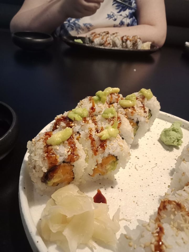 review photo of Sushi Planet Modbury Teriyaki Tofu Roll and Pumpkin Roll shared by @rhiannoncoles on 22 Mar 2019 - review