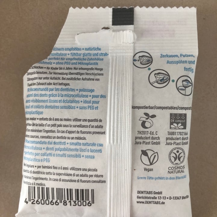 photo of DENTTABS Denttabs Zahnputztabletten shared by @sunfloweryellow on  28 Jun 2021 - review