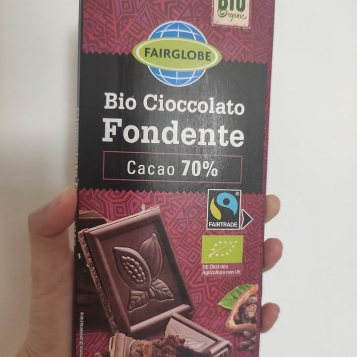 photo of Fairglobe Cioccolato Fondente Cacao 70% shared by @antonellam on  07 Jun 2022 - review