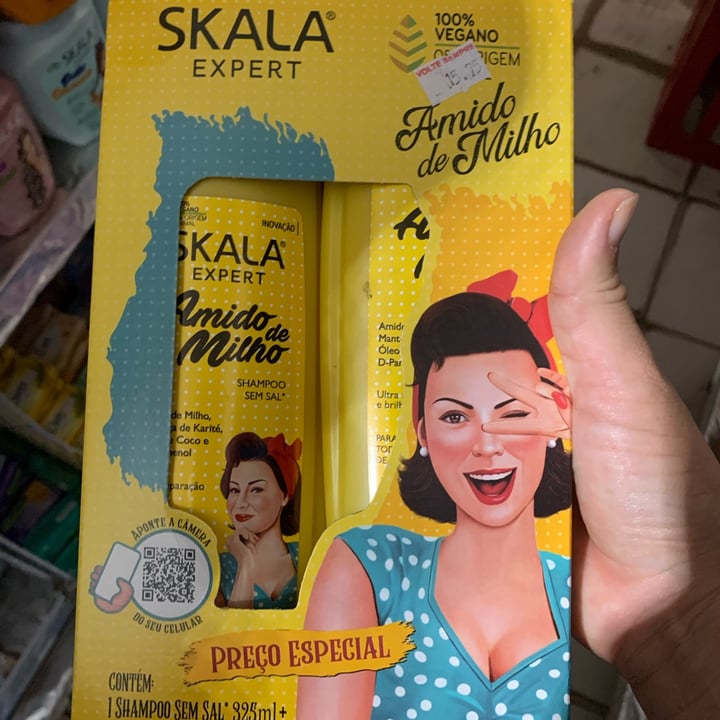photo of Skala combo shampoo e condicionador amido de milho shared by @amandademelomatos on  12 May 2022 - review