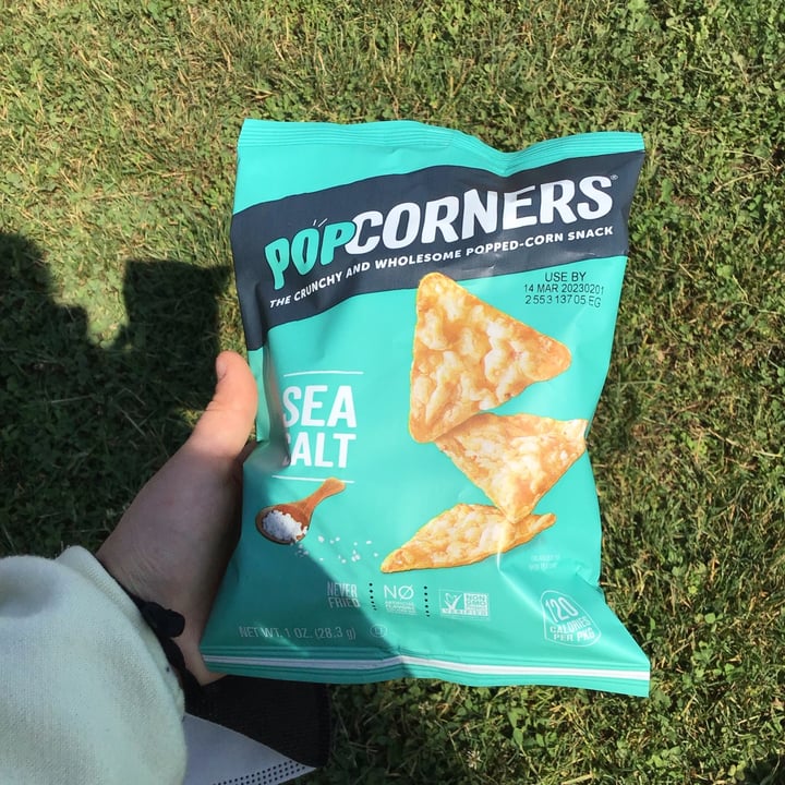 photo of PopCorners Sea Salt pop corn shared by @vegandancer10 on  11 Jun 2022 - review
