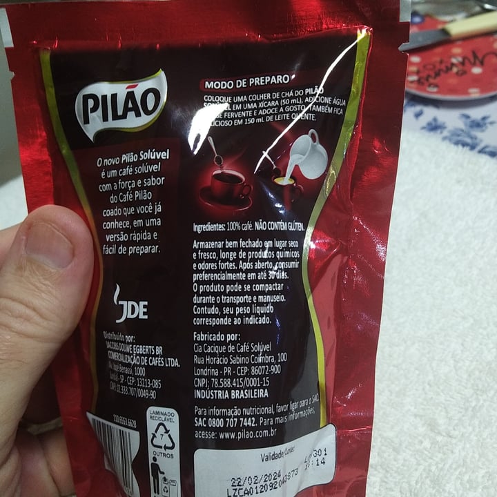 review photo of Pilão Café solúvel shared by @mrgioielli on 10 May 2022 - review