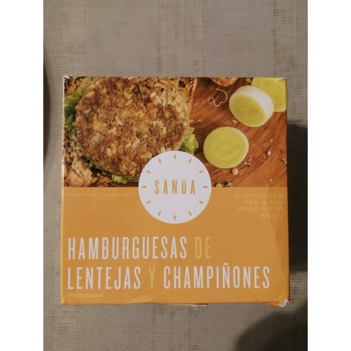 photo of Sanúa Minihamburguesas De Lentejas Y Champiñones shared by @irenic on  14 Oct 2020 - review