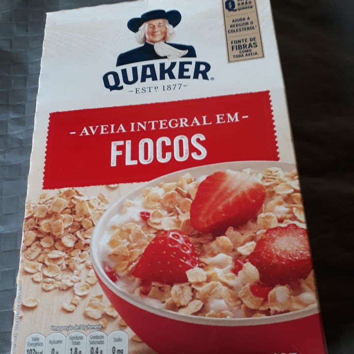 photo of Quaker Aveia em flocos - integral shared by @marisalkopruchinski on  05 Sep 2022 - review