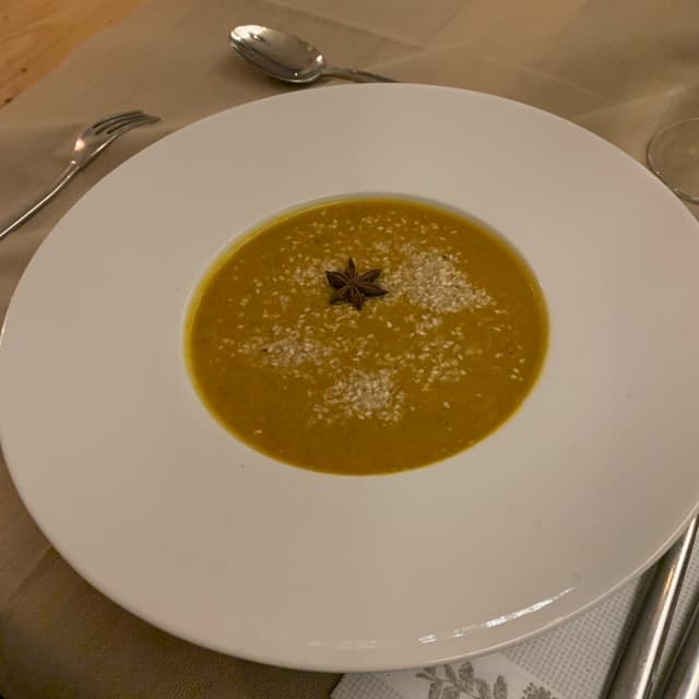 Photo of the dish “VELLUTATA DI ZUCCA ALL’ANICE STELLATO”