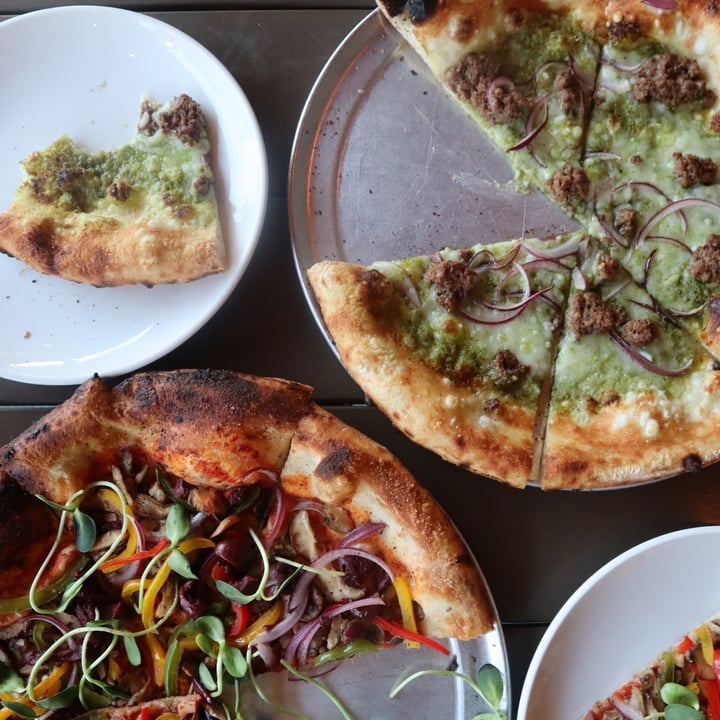 photo of Harvest Bar + Kitchen Sausage, Pesto Pizza shared by @lizmaselli on  09 Oct 2021 - review