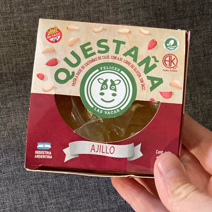 photo of Felices Las Vacas Questaña Queso Vegano al Ajillo shared by @lobodecrin on  29 Sep 2022 - review