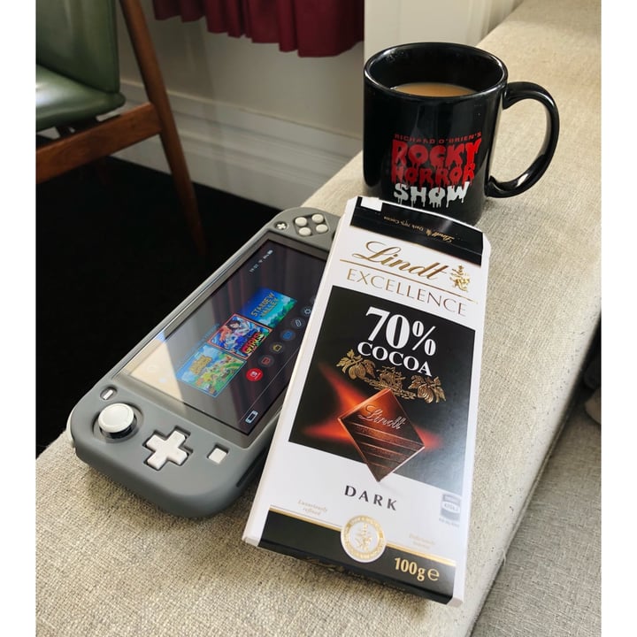 photo of Lindt 70% Cocoa Dark Chocolate Excellence Bar shared by @rupertpiers on  28 Jan 2021 - review
