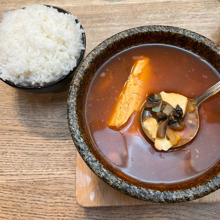 photo of Korean BBQ and Vegan Restaurant - Barbican Vegan Soondubu Jjigae shared by @jessskh on  02 Jul 2022 - review