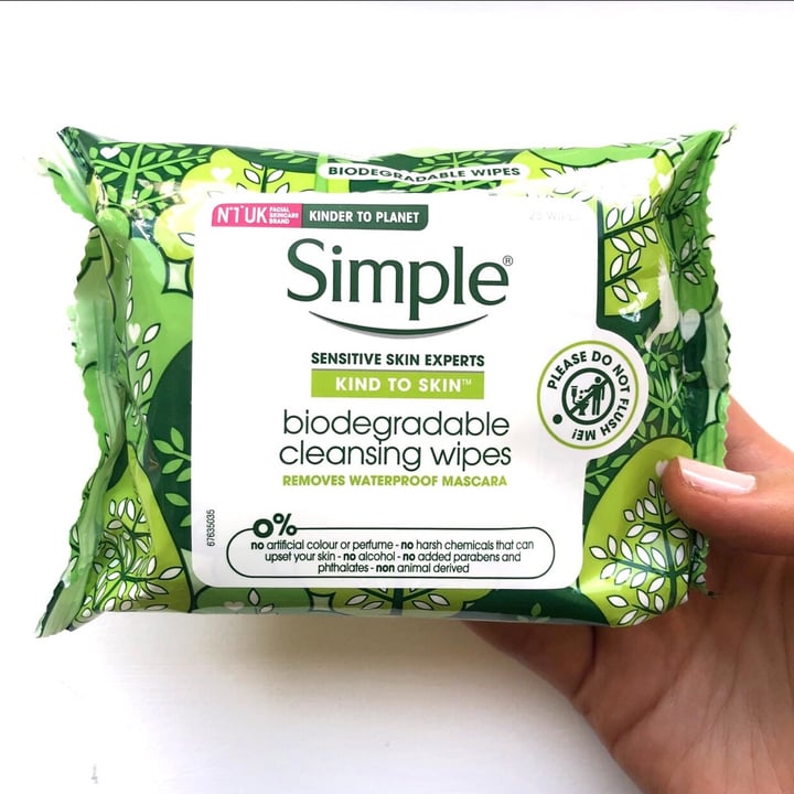 photo of Simple Biodegradable cleansing wipes shared by @callyjoart on  26 Nov 2020 - review